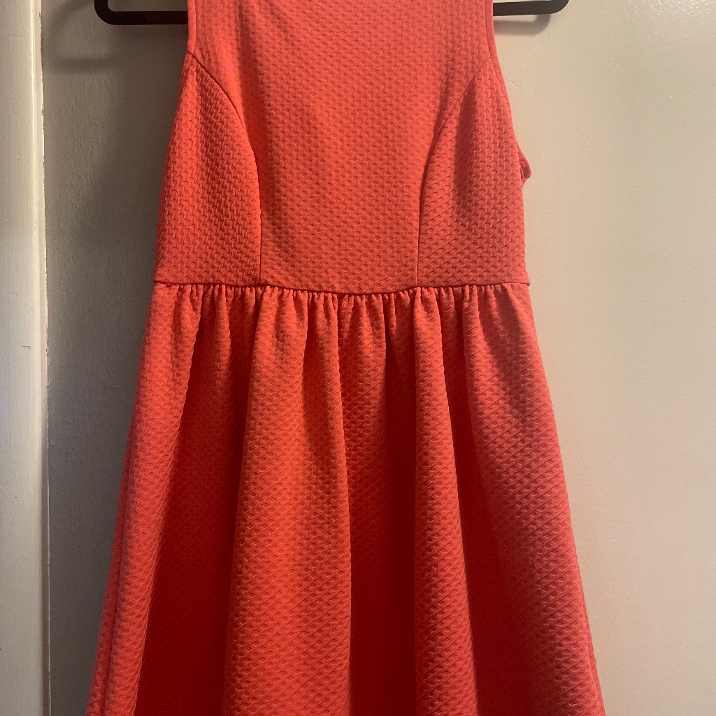 Coral Textured Dress